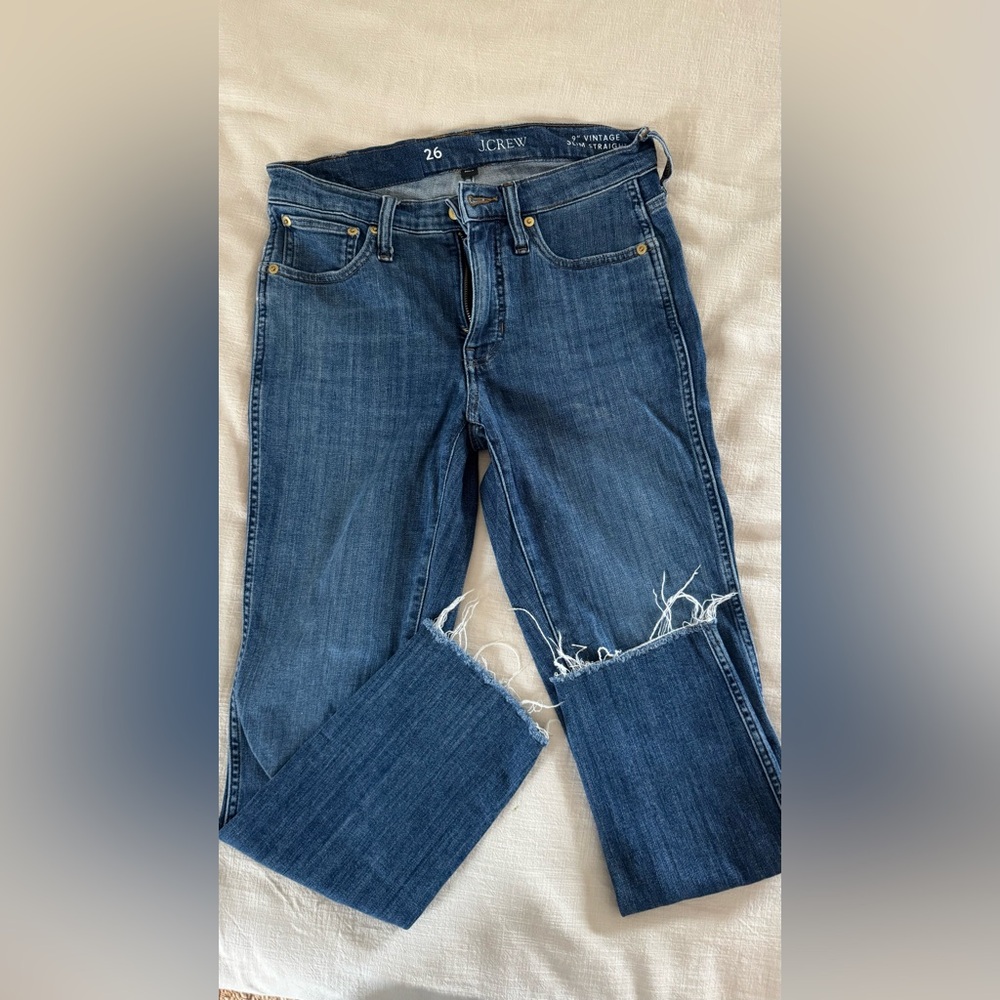J. Crew 9” vintage slim straight